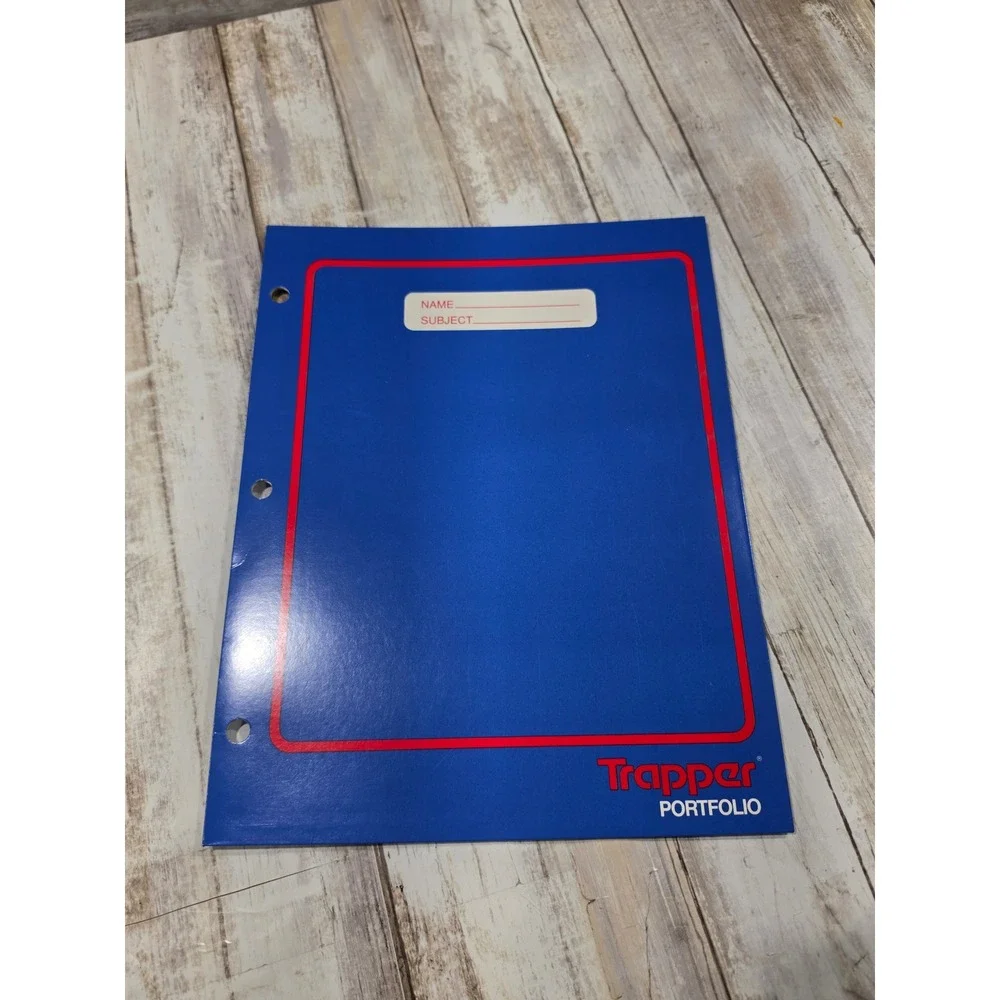 Vintage 90s Mead Trapper Keeper Portfolios & American Blues Denim Folders Lot